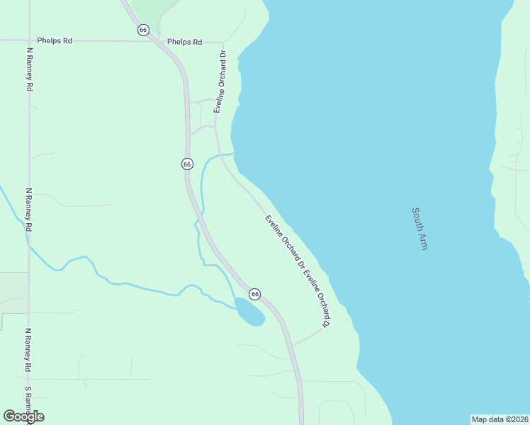 map of restaurants, bars, coffee shops, grocery stores, and more near 666 Eveline Orchard Drive in East Jordan