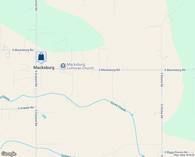 map of restaurants, bars, coffee shops, grocery stores, and more near 10510 South Macksburg Road in Canby