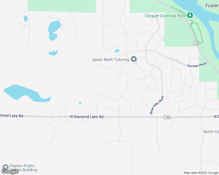 map of restaurants, bars, coffee shops, grocery stores, and more near 14970 143rd Avenue North in Dayton