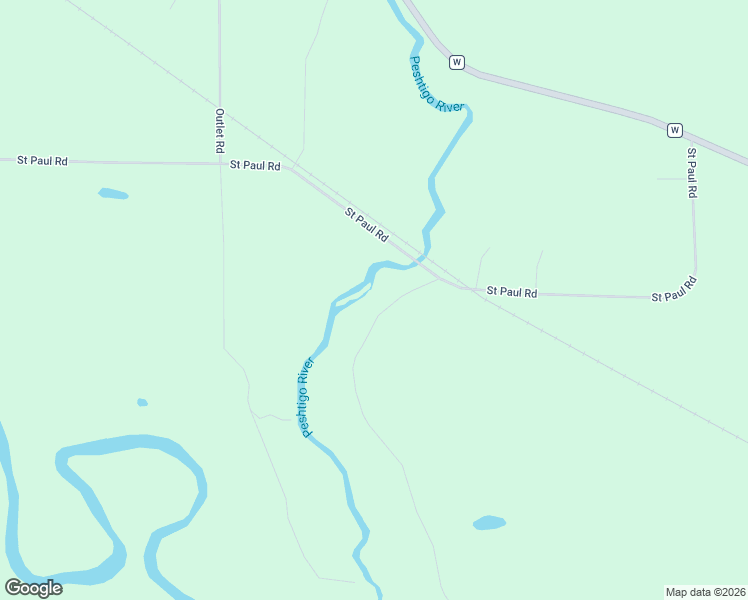 map of restaurants, bars, coffee shops, grocery stores, and more near N6983 Wood Duck Lane in Crivitz