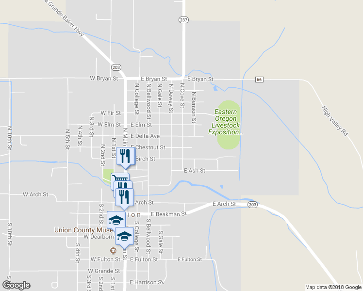 map of restaurants, bars, coffee shops, grocery stores, and more near 539 East Chestnut Street in Union