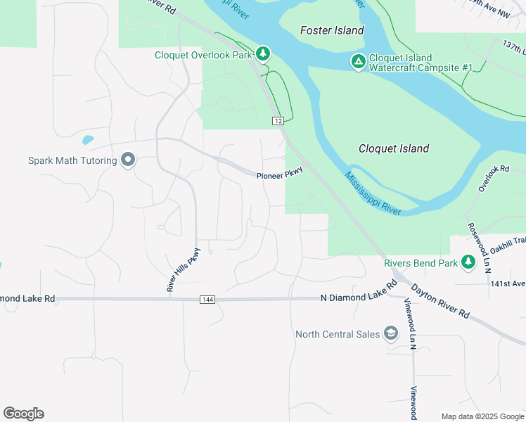 map of restaurants, bars, coffee shops, grocery stores, and more near 14422 Dallas Lane North in Dayton