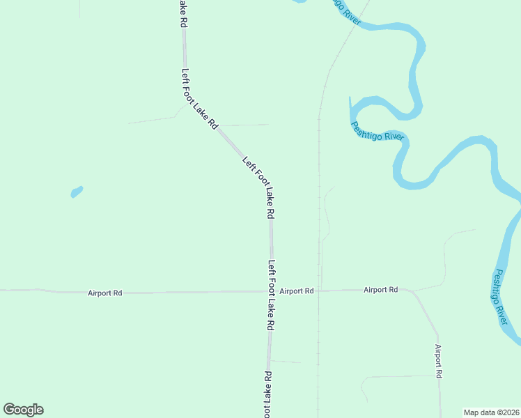 map of restaurants, bars, coffee shops, grocery stores, and more near 6997 Left Foot Lake Road in Crivitz