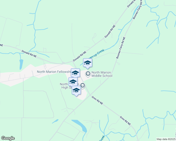 map of restaurants, bars, coffee shops, grocery stores, and more near 20246 Grim Road Northeast in Aurora
