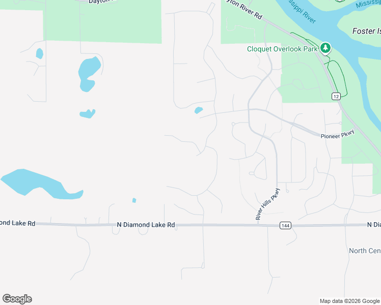 map of restaurants, bars, coffee shops, grocery stores, and more near 14771 Dayton River Road in Dayton