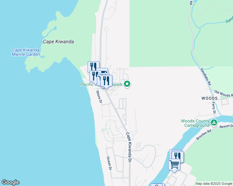 map of restaurants, bars, coffee shops, grocery stores, and more near 33395 Cape Kiwanda Drive in Cloverdale