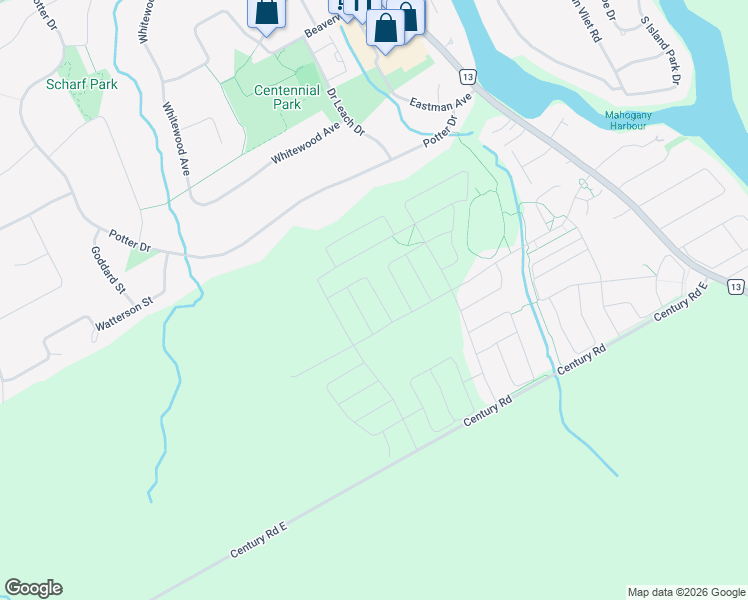 map of restaurants, bars, coffee shops, grocery stores, and more near 1228 Potter Drive in Ottawa