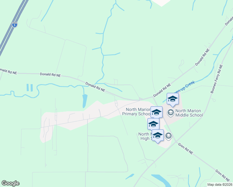 map of restaurants, bars, coffee shops, grocery stores, and more near Donald Road Northeast in Aurora