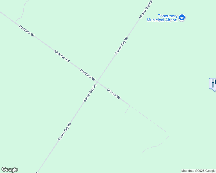 map of restaurants, bars, coffee shops, grocery stores, and more near 21 Belrose Road in Tobermory