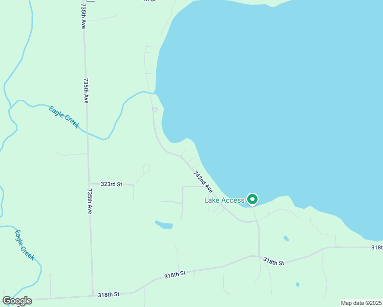 map of restaurants, bars, coffee shops, grocery stores, and more near 32376 742nd Avenue in South Haven