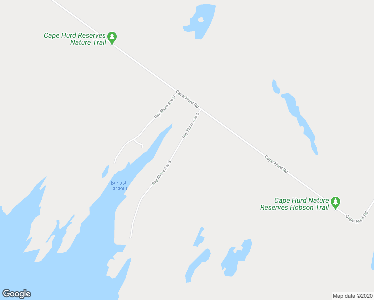 map of restaurants, bars, coffee shops, grocery stores, and more near 23 Bay Shore Avenue South in Tobermory