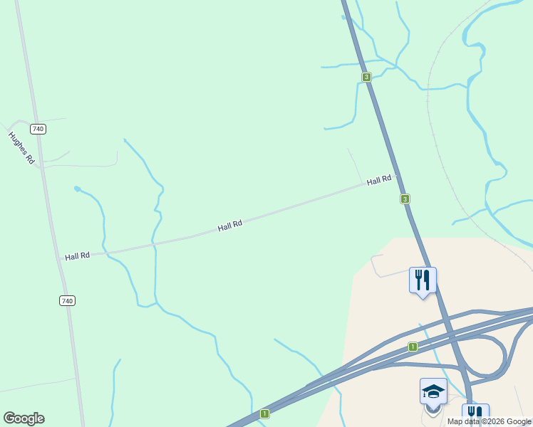 map of restaurants, bars, coffee shops, grocery stores, and more near 60 Hall Road in Old Ridge