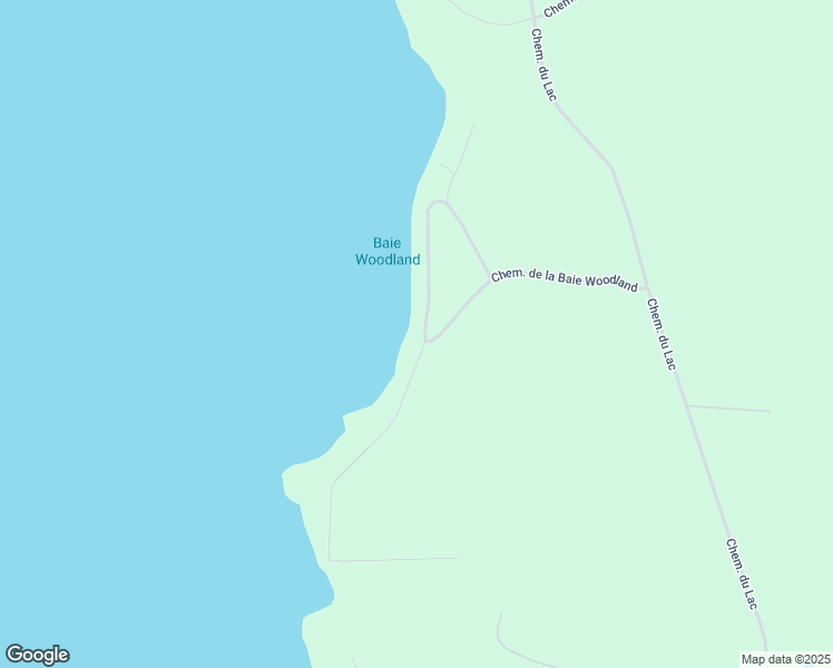 map of restaurants, bars, coffee shops, grocery stores, and more near 332 Chemin de Woodland Bay in Hatley