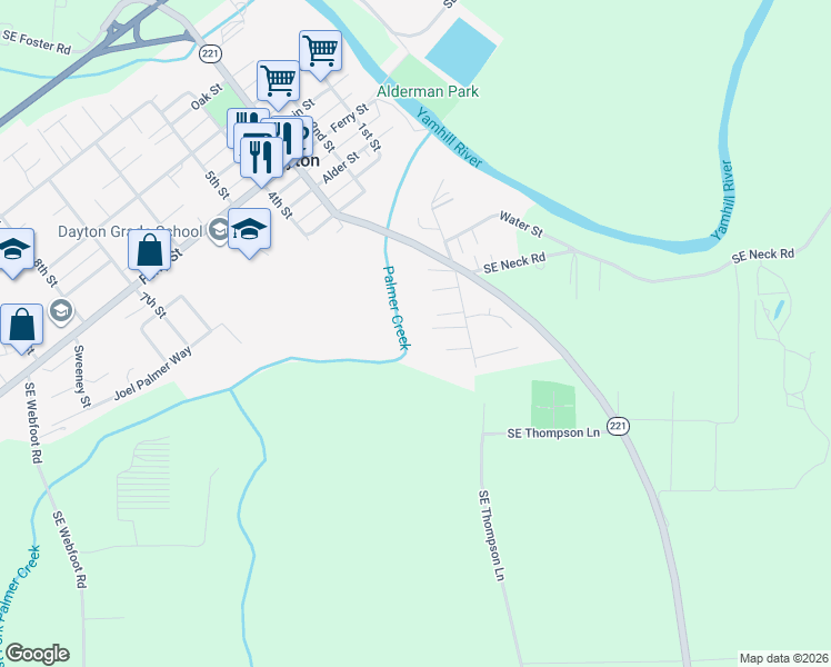 map of restaurants, bars, coffee shops, grocery stores, and more near 112 Mellinger Place in Dayton
