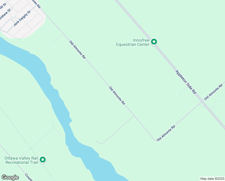 map of restaurants, bars, coffee shops, grocery stores, and more near 952 Old Almonte Road in Mississippi Mills