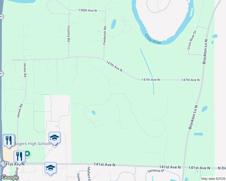 map of restaurants, bars, coffee shops, grocery stores, and more near 14520 Edgewood Road in Rogers