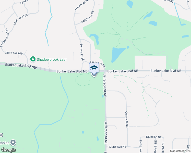 map of restaurants, bars, coffee shops, grocery stores, and more near 532 Bunker Lake Boulevard Northeast in Ham Lake