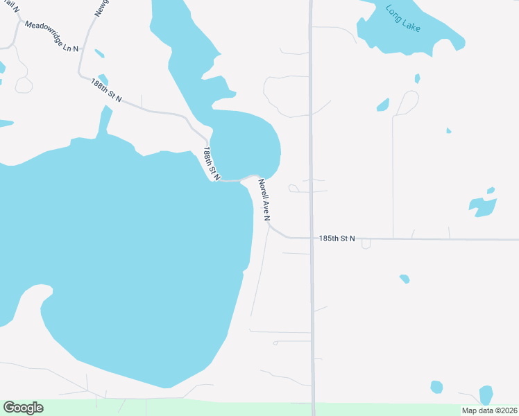 map of restaurants, bars, coffee shops, grocery stores, and more near 18650 Norell Avenue North in Scandia