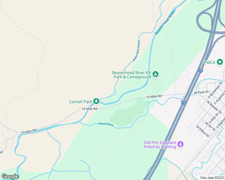 map of restaurants, bars, coffee shops, grocery stores, and more near 195 Cliff Road in Dillon