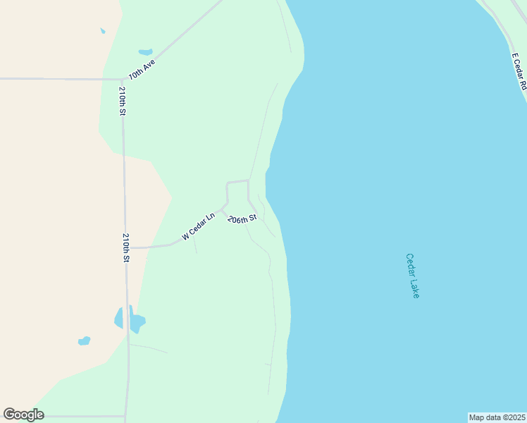 map of restaurants, bars, coffee shops, grocery stores, and more near 54B 206th Street in New Richmond