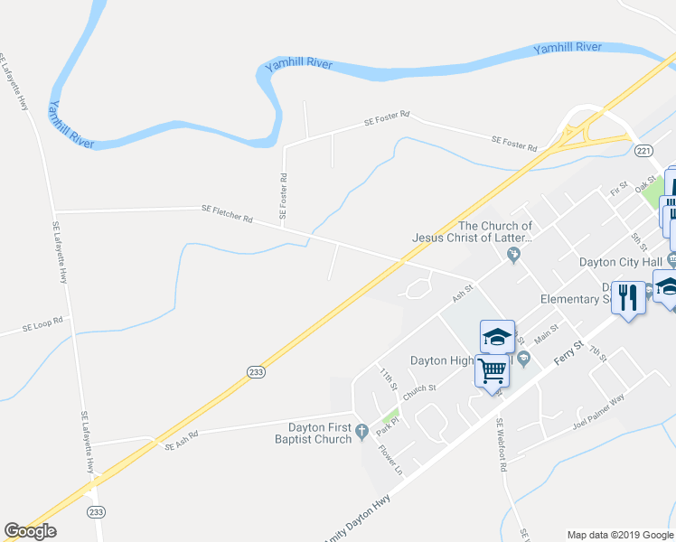 map of restaurants, bars, coffee shops, grocery stores, and more near 5325 Edelweiss Street in Dayton