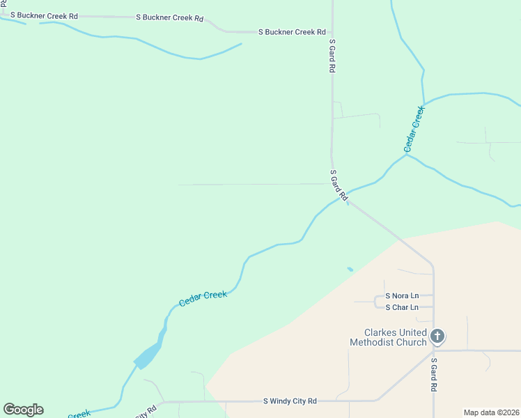 map of restaurants, bars, coffee shops, grocery stores, and more near 18260 South Old Clarke Road in Mulino