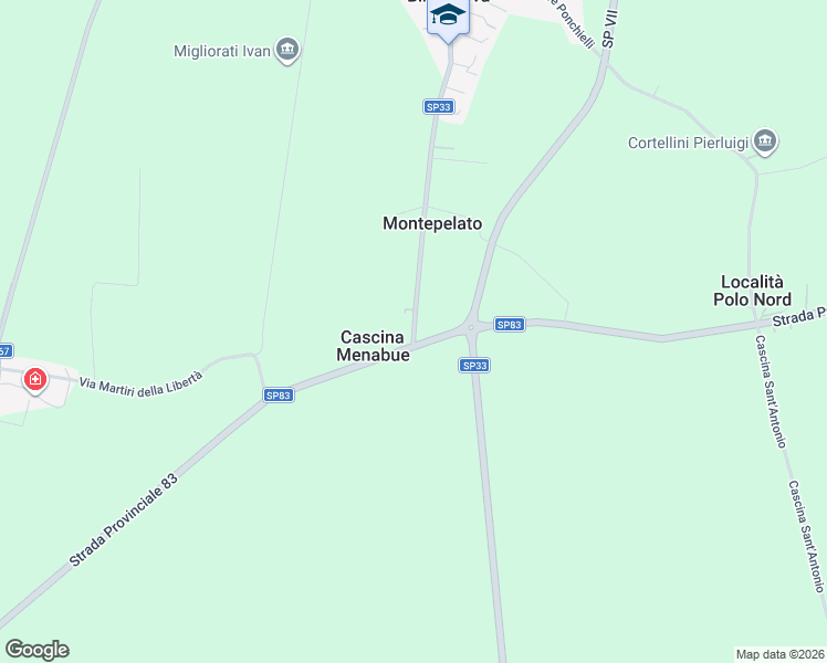 map of restaurants, bars, coffee shops, grocery stores, and more near 2 Località Menabue in Gabbioneta