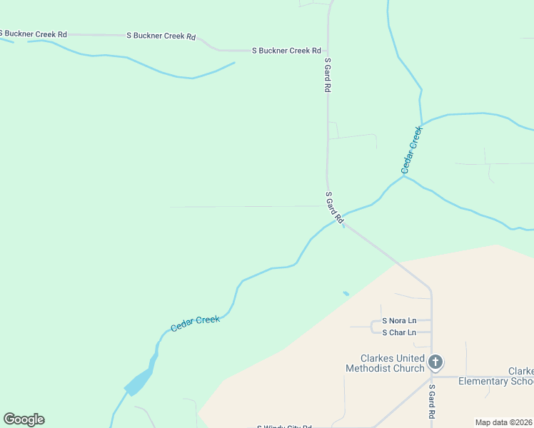 map of restaurants, bars, coffee shops, grocery stores, and more near 18260 South Old Clarke Road in Mulino