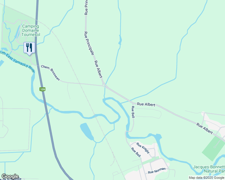 map of restaurants, bars, coffee shops, grocery stores, and more near 950 Rue Albert in Cowansville