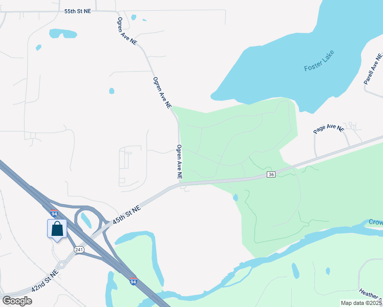 map of restaurants, bars, coffee shops, grocery stores, and more near 14762 47th Street Northeast in Saint Michael