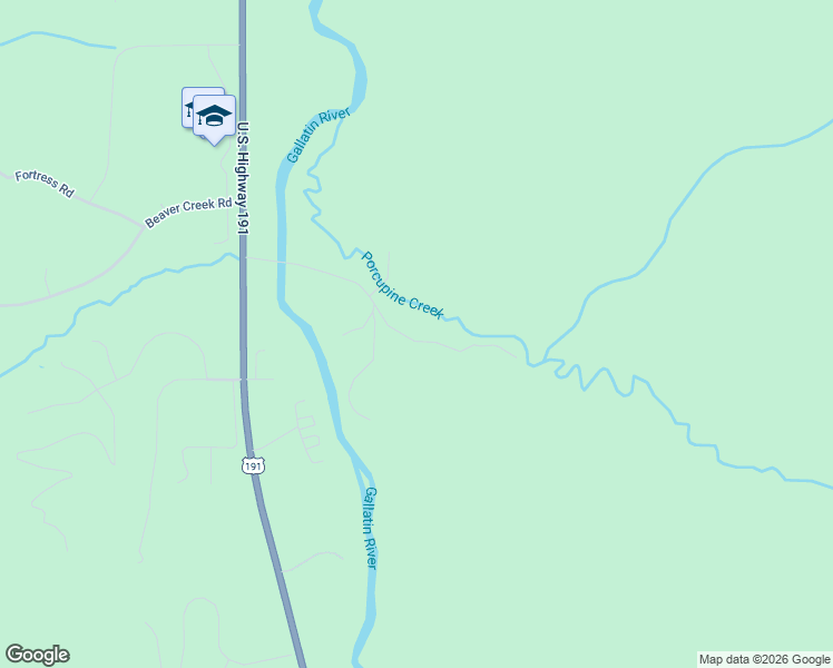 map of restaurants, bars, coffee shops, grocery stores, and more near 142-898 Porcupine Rd in GALLATIN GATEWAY