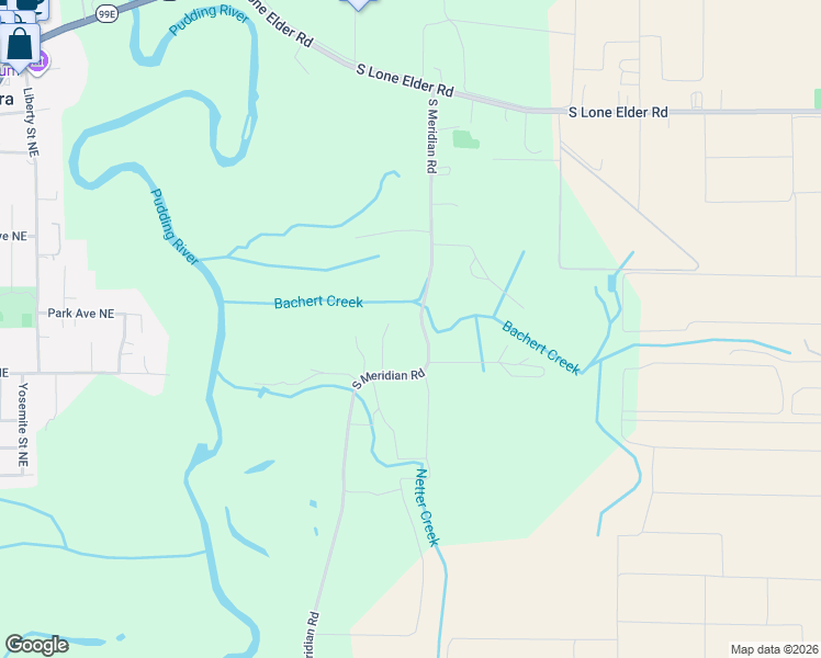 map of restaurants, bars, coffee shops, grocery stores, and more near 26383 South Meridian Road in Aurora