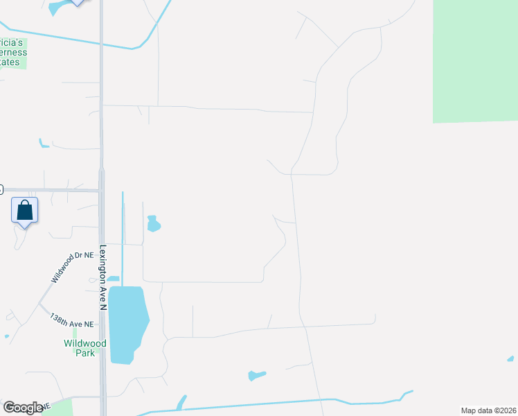map of restaurants, bars, coffee shops, grocery stores, and more near 4611 139th Lane Northeast in Ham Lake
