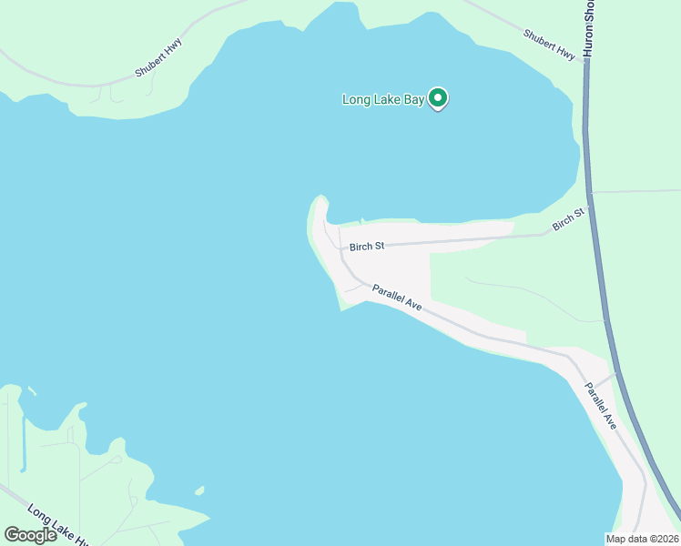 map of restaurants, bars, coffee shops, grocery stores, and more near 17300-17498 Parallel Avenue in Alpena