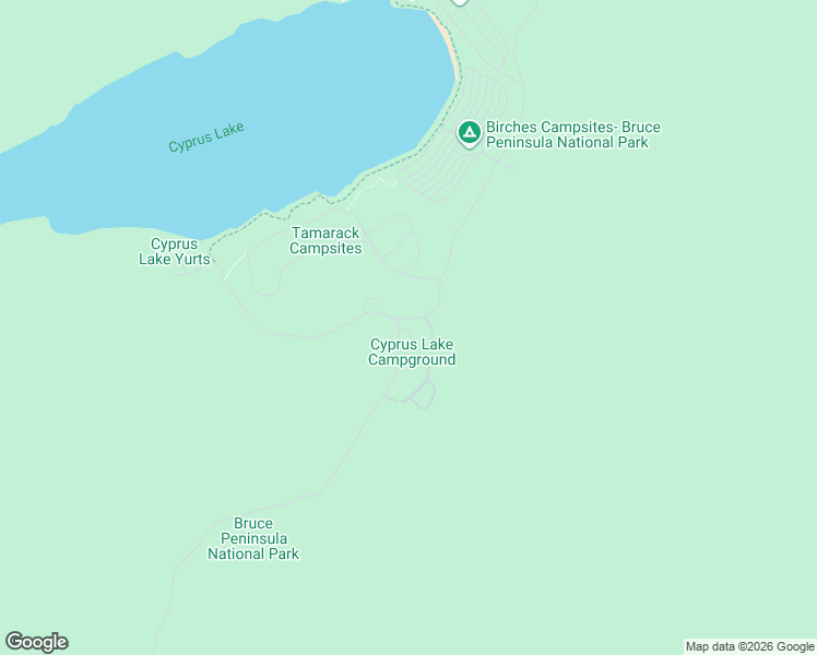 map of restaurants, bars, coffee shops, grocery stores, and more near 470 Cyprus Lake Road in Tobermory