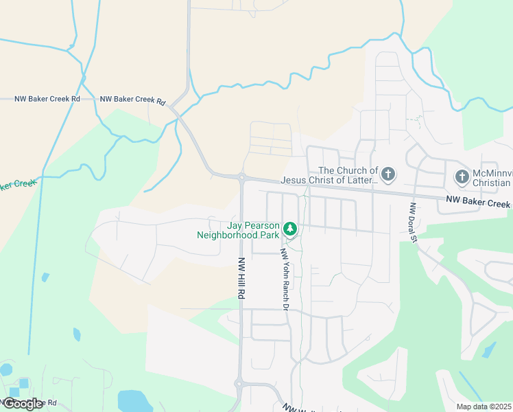 map of restaurants, bars, coffee shops, grocery stores, and more near 2005 Northwest 23rd Street in McMinnville