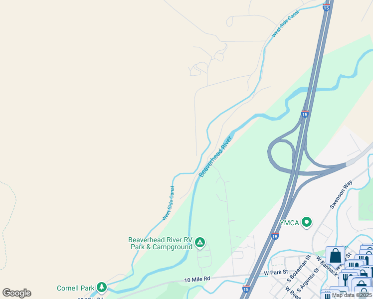 map of restaurants, bars, coffee shops, grocery stores, and more near 1330 Lovers Leap Road in Dillon