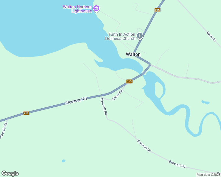 map of restaurants, bars, coffee shops, grocery stores, and more near 9723 Nova Scotia 215 in Walton