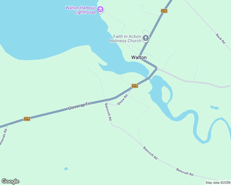 map of restaurants, bars, coffee shops, grocery stores, and more near 9723 Nova Scotia 215 in Walton