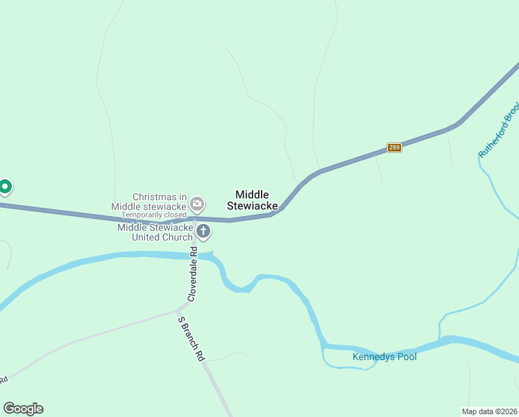 map of restaurants, bars, coffee shops, grocery stores, and more near 2666 Brookfield Dean Road in Middle Stewiacke