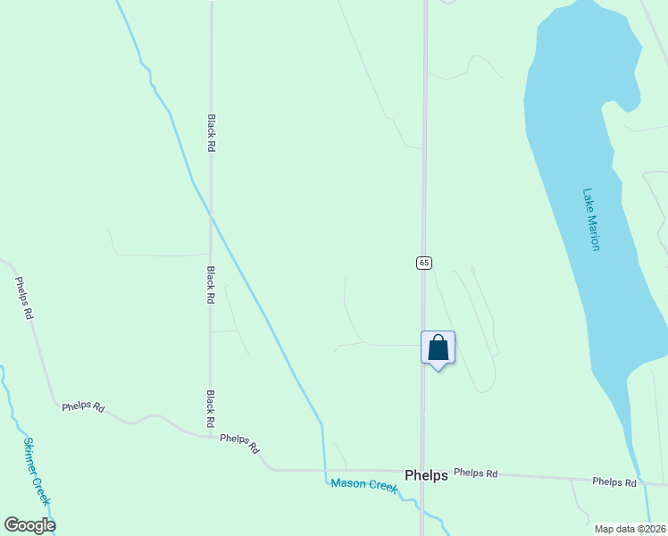 map of restaurants, bars, coffee shops, grocery stores, and more near 14290 Highland Way in Charlevoix