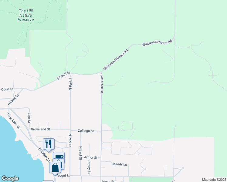 map of restaurants, bars, coffee shops, grocery stores, and more near in Boyne City