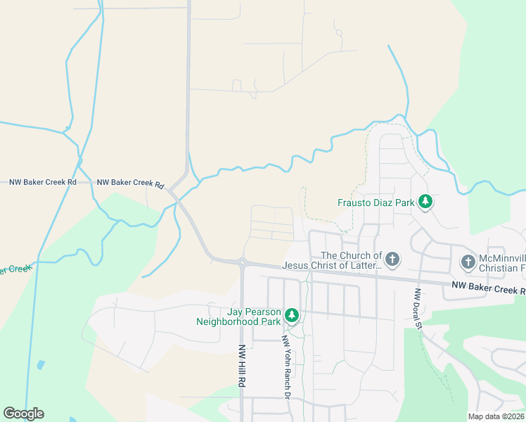 map of restaurants, bars, coffee shops, grocery stores, and more near 1970 Northwest Mercia Street in McMinnville