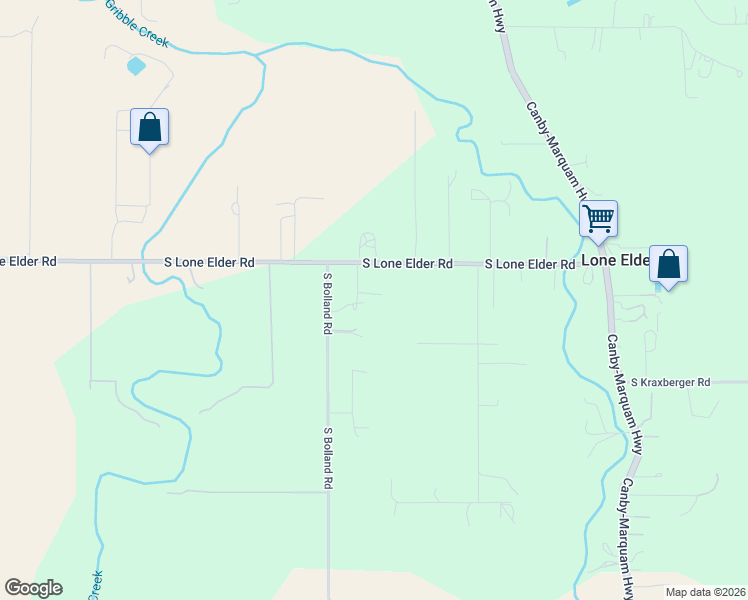 map of restaurants, bars, coffee shops, grocery stores, and more near 26060 South Bolland Road in Canby