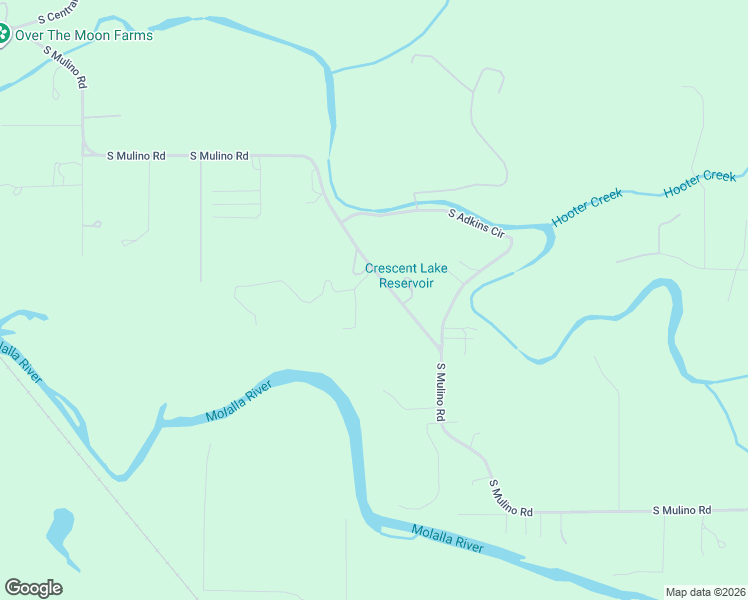map of restaurants, bars, coffee shops, grocery stores, and more near 12192 South Mulino Road in Canby