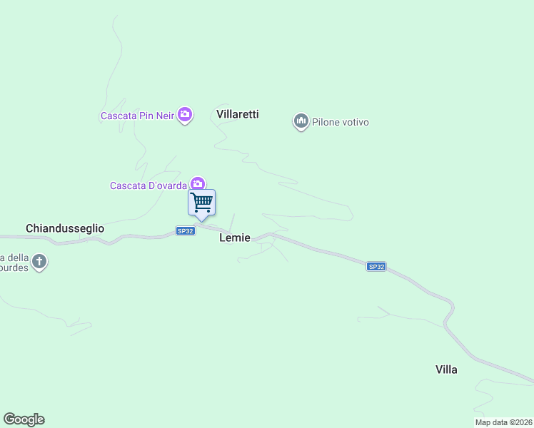 map of restaurants, bars, coffee shops, grocery stores, and more near 2 Via Roma in Lemie