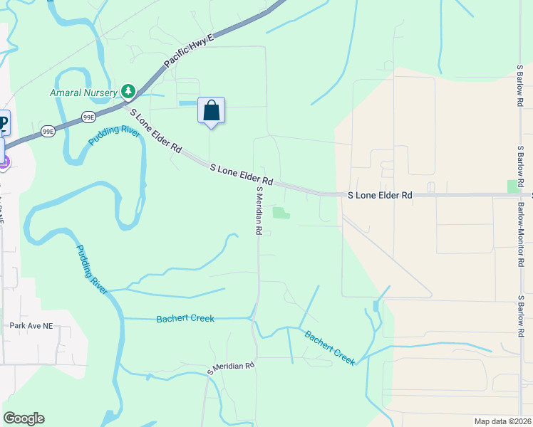 map of restaurants, bars, coffee shops, grocery stores, and more near 26050 S Meridian Rd in Aurora