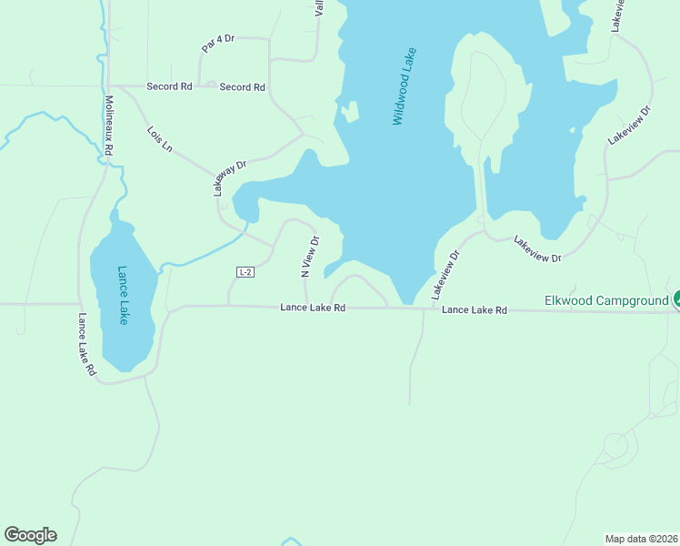 map of restaurants, bars, coffee shops, grocery stores, and more near 3554 North View Drive in Wolverine