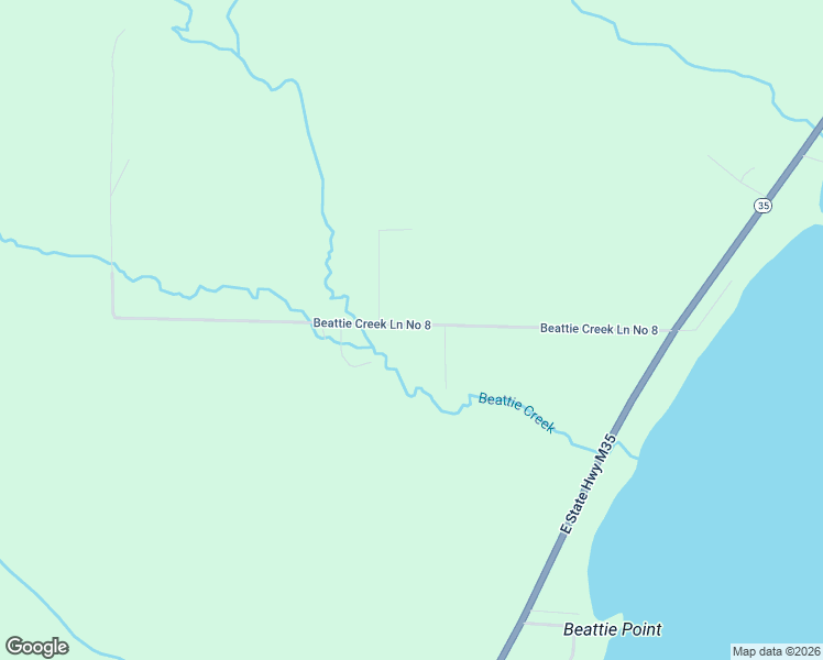 map of restaurants, bars, coffee shops, grocery stores, and more near Beattie Creek Ln No 8 in Menominee