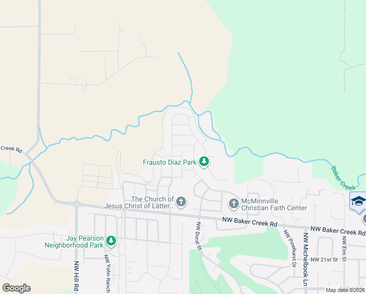 map of restaurants, bars, coffee shops, grocery stores, and more near 2849 Northwest Pinot Noir Drive in McMinnville